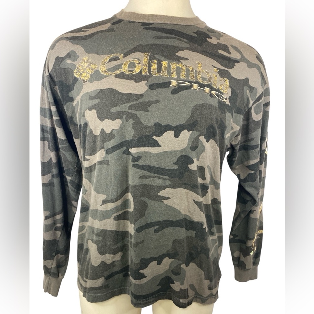 Columbia Sportswear PHG Camouflage Long Sleeve Tee Shirt Men’s XL
